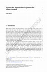 Research paper thumbnail of Against the Agnosticism-Argument for Value-Freedom