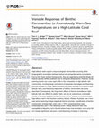 Research paper thumbnail of Variable Responses of Benthic Communities to Anomalously Warm Sea Temperatures on a High-Latitude Coral Reef