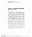 Research paper thumbnail of Toward a Cultural Advancement of Tinto's Theory