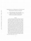Research paper thumbnail of Quantifying loss of information in network-based dimensionality reduction techniques