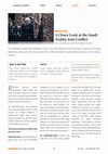 Research paper thumbnail of The Saudi–Iran Conflict Up Close