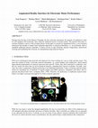 Research paper thumbnail of Augmented Reality Interface for Electronic Music Performance