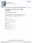 Research paper thumbnail of From Sochi – 2014 to FIFA – 2018: a fading sovereignty?