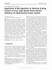 Research paper thumbnail of D. K. Sambariya and R. Prasad, "Application of Bat Algorithm to Optimize Scaling Factors of Fuzzy Logic-Based Power System Stabilizer for Multimachine Power System," International Journal of Nonlinear Sciences and Numerical Simulation, vol. 17, pp. 41-53, January 2016 2016.
