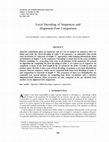 Research paper thumbnail of Local Decoding of Sequences and Alignment-Free Comparison