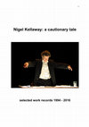 (PDF) Nigel Kellaway: A Cautionary Tale 1994-2016