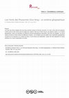 Research paper thumbnail of "Les Vents des Royaumes (Guo feng) : un schéma géographique". In: Extrême-Orient, Extrême-Occident. 1991, N°13, pp. 59-91