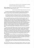 PDF) Review of Saussure by John E. Joseph