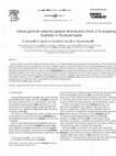 Research paper thumbnail of Initial particle velocity spatial distribution from 2-D erupting bubbles in fluidized beds