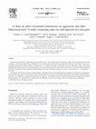 Research paper thumbnail of Is there an effect of prenatal testosterone on aggression and other behavioral traits? A study comparing same-sex and opposite-sex twin girls