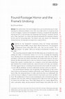 Research paper thumbnail of Found-Footage Horror and the Frame's Undoing