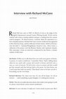 Research paper thumbnail of Interview with Richard McCann