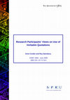 Research paper thumbnail of Research Participants' Views on Use of Verbatim Quotations