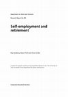 Research paper thumbnail of Self-employment and retirement