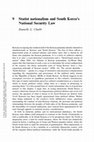 Research paper thumbnail of Statist nationalism and South Korea's National Security Law