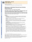 Research paper thumbnail of Effectiveness of a Web-Based Colorectal Cancer Screening Patient Decision Aid