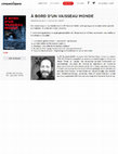 Research paper thumbnail of À BORD D'UN VAISSEAU MONDE