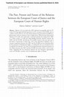 Research paper thumbnail of The Past, Present and Future of the Relation between the European Court of Justice and the European Court of Human Rights