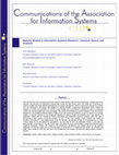 Research paper thumbnail of Maturity Models in Information Systems Research: Literature Search and Analysis