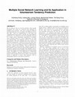 Research paper thumbnail of Multiple Social Network Learning and Its Application in Volunteerism Tendency Prediction