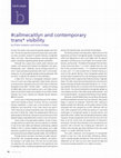 Research paper thumbnail of #CallMeCaitlyn and Contemporary Trans* Visibility