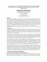 Research paper thumbnail of Collaborative mixed reality
