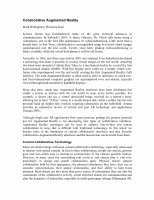 Research paper thumbnail of Collaborative Augmented Reality