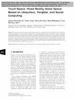 Research paper thumbnail of Touch-Space: Mixed Reality Game Space Based on Ubiquitous, Tangible, and Social Computing