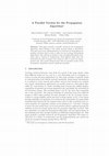 Research paper thumbnail of A Parallel Version for the Propagation Algorithm