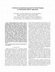Research paper thumbnail of A machine learning-based approach for thread mapping on transactional memory applications