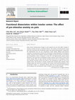 Research paper thumbnail of Functional dissociation within insular cortex: The effect of pre-stimulus anxiety on pain