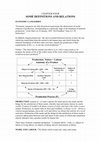 Research paper thumbnail of SOME DEFINITIONS AND RELATIONS