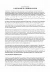Research paper thumbnail of CAPITALISM AS A WORLD SYSTEM