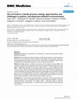 Research paper thumbnail of Use of email in a family practice setting: opportunities and challenges in patient- and physician-initiated communication
