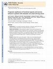 Research paper thumbnail of Prognostic significance of functional capacity and exercise behavior in patients with metastatic non-small cell lung cancer