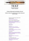 Research paper thumbnail of (Simon Dwyer, Rachel Franks, Monica Galassi and Kirsten Thorpe, Eds) TEXT: Journal of Writing and Writing Courses - Special Issue 34 - Writing and Illustrating Interdisciplinary Research