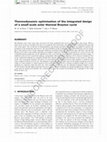 Research paper thumbnail of Thermodynamic optimisation of an integrated design of a small‐scale solar thermal Brayton cycle.