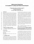 Research paper thumbnail of Bidirectional Pipelining for Scalable IP Lookup and Packet Classification