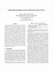 Research paper thumbnail of Scalable High Throughput and Power Efficient IP-Lookup on FPGA