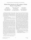 Research paper thumbnail of Hybrid data structure for IP lookup in virtual routers using FPGAs