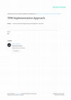 Research paper thumbnail of TPM Implementation Approach