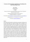 Research paper thumbnail of A review on the thermodynamic optimisation and modelling of the solar thermal Brayton cycle