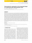 Research paper thumbnail of Thermodynamic optimisation of the integrated design of a small-scale solar thermal Brayton cycle