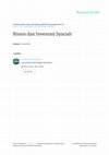 Research paper thumbnail of Bisnis dan Investasi Syariah "Masalah dan Solusi dalam Bisnis Online"