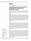 Research paper thumbnail of A transnational agri-food system for whom? The struggle for hegemony at Rio+20