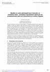 Research paper thumbnail of Modifier le cadre participatif pour résoudre un problème client : exemples d’ajustement opéré par les professionnels dans les interactions en centre d’appels