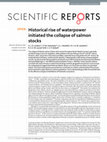 Research paper thumbnail of 2016c. Historical rise of waterpower initiated the collapse of salmon stocks