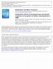 Research paper thumbnail of Combination effects of ultrasound wave and biocide treatment on the growth of sulfate reducing bacteria (SRB)