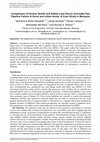 Research paper thumbnail of Comparison of Human Health and Safety Loss due to Corroded Gas Pipeline Failure in Rural and Urban Areas: A Case Study in Malaysia