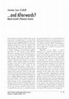 Research paper thumbnail of “… and afterwards? Martin Arnold’s Phantom Cinema,” Spectator: Special Issue: “Deaths of Cinema,” 27 (Supplement: Summer 2007): 19-25.